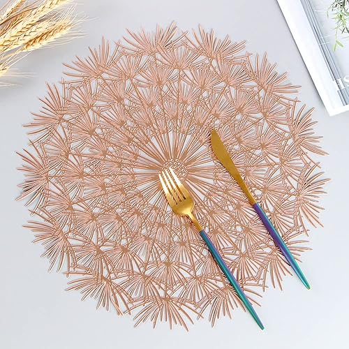 Miniatura 8 de Mantel individual de vinilo antideslizante de 15 pulgadas (plateado-B, 8)