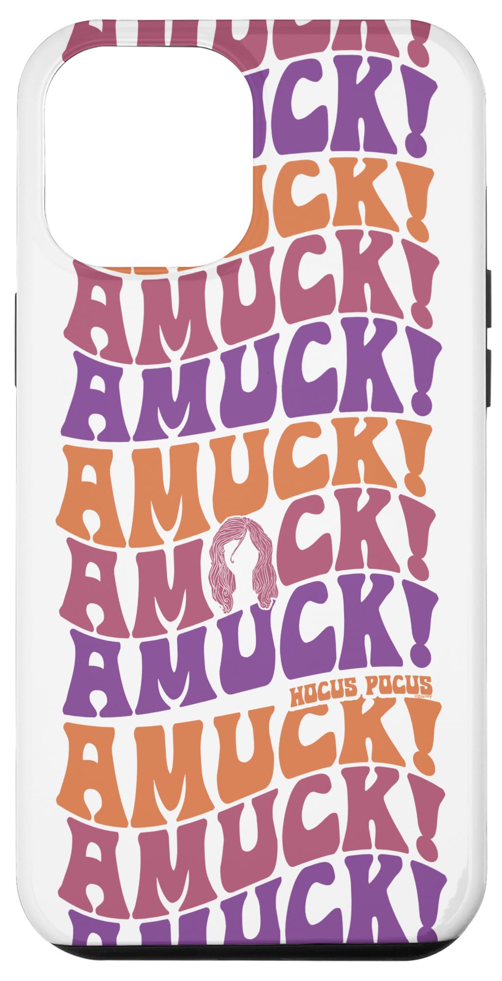Coque iPhone 12 Pro Max Disney Hocus Pocus Halloween Word Stack