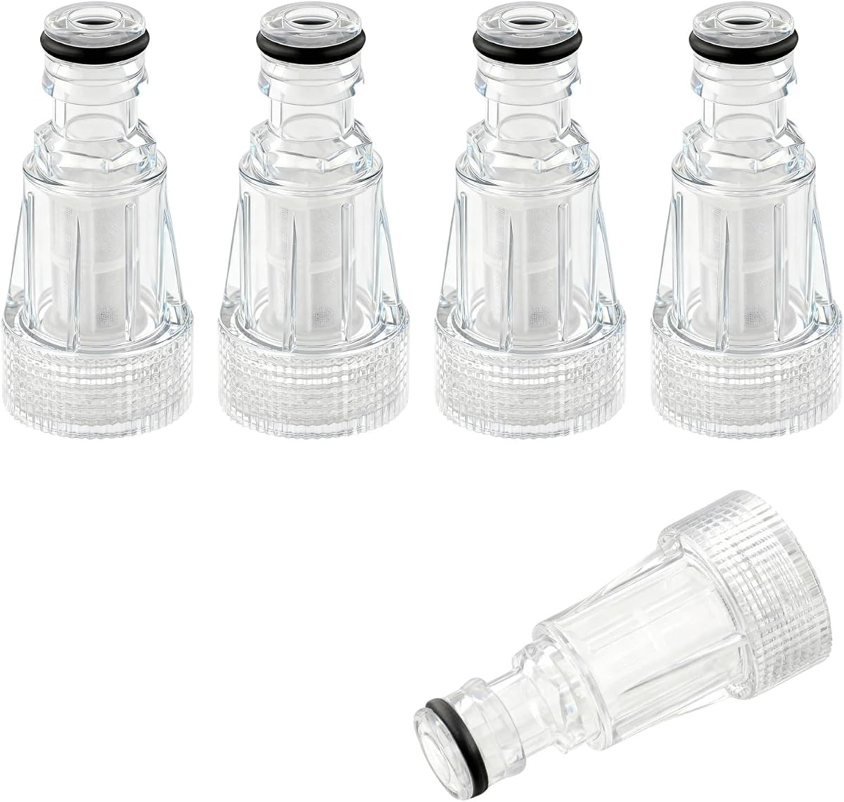 5Pcs 3/4 Inch Water Inlet Filter Connector Replacement Parts Fits for DEWALT 20V MAX DCPW550 Cordless Pressure Washer Parts Garden Hose Adapter