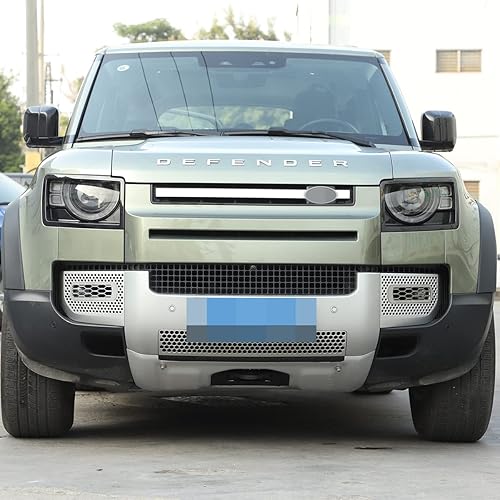 Miniatura 5 de YIWANG Acero inoxidable para Land Rover Defender 90 110 2020-2022 - Luz antiniebla trasera y protección de luz antiniebla delantera (luz antiniebla