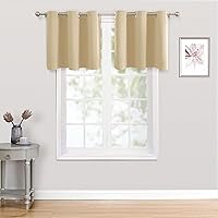 Vista 216 de ChrisDowa - Cortinas blackout con ojales para habitación y sala, juego de 2 paneles de cortinas con aislamiento térmico, gris oscuro, 42 x 63