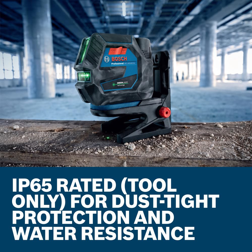 Bosch GCL165 Laser Level - Green Beam, Connected -6