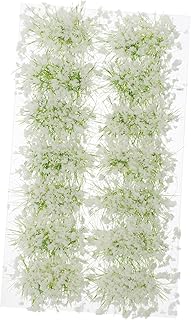 HOOTNEE 1 Box Grass Shed Miniatures Grass Static Grass Tuft Model Zen Garden Fake Greenery Mini Artificial Plants Zen Garden Decor Outdoor Grass Bushes Siamese Flower Bushes White Dense