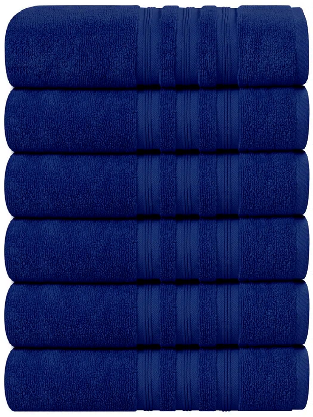 Extra Large Jumbo Bath Sheet Towels (Set of 2, 4 & 6) Cotton Bath Towels Super Soft Quick Dry XL Body Wrapped Towels (Blue, 6X Bath Towels)