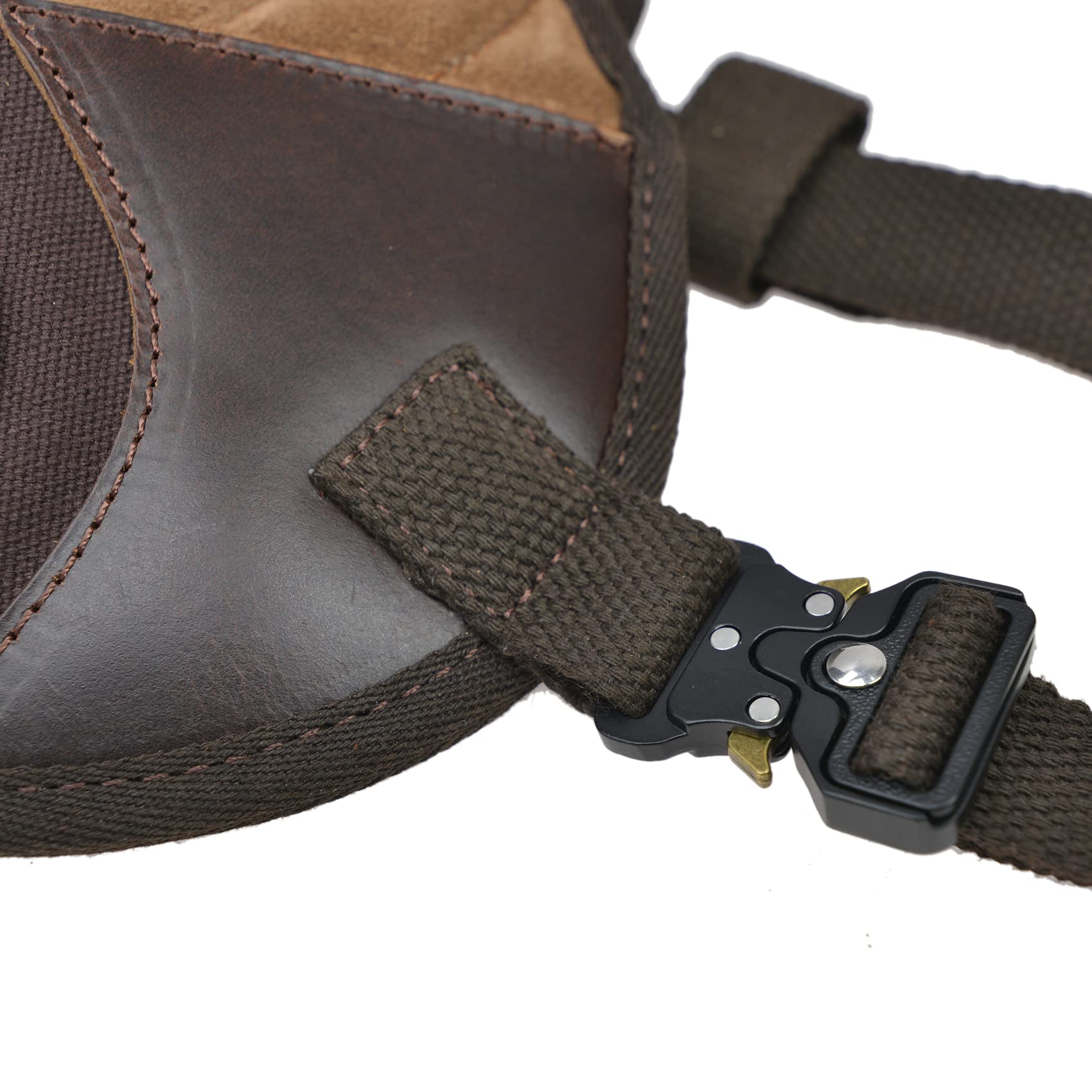WAYNE'S DOG Verstellbares Gewehr Shotgun Shield Schulterschutz Recoil Pad, Gepolsterte Lederhemd Weste zum Schießen (Kaffee)