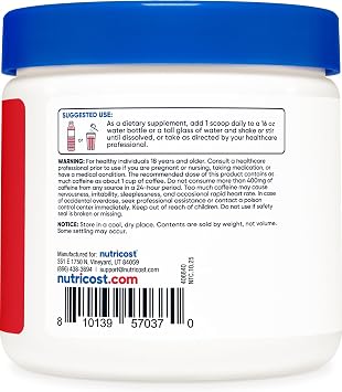 Nutricost Energy Complex (Fruit Punch) 60 Servings