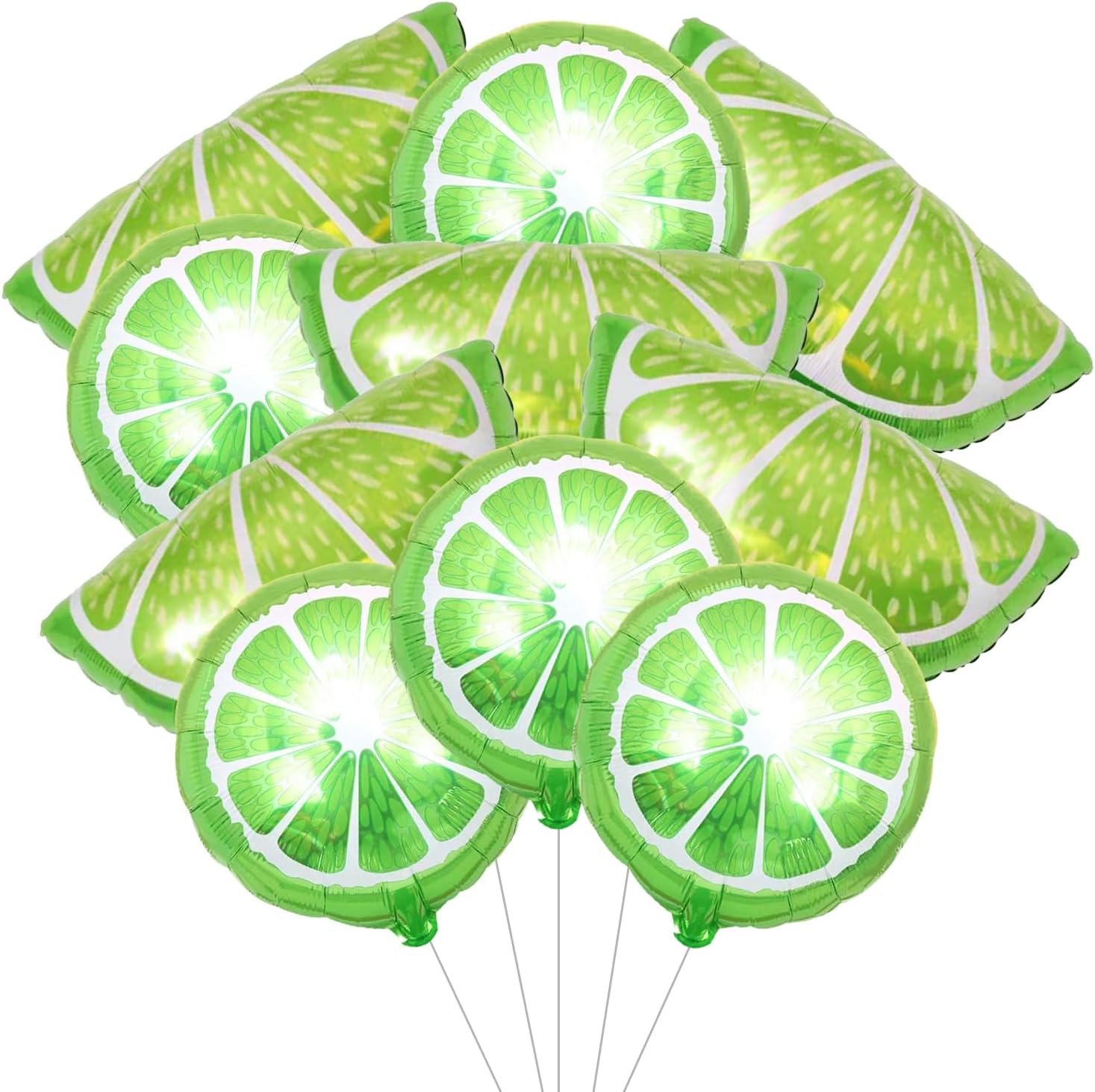 YQWIN 10Pcs Lemon Balloons Lemon Party Decorations Fruit Lime Balloons ...