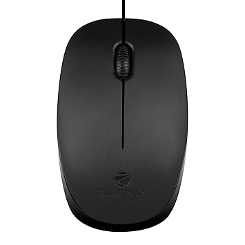 Zebronics Zeb-Power Wired USB Mouse, 3-Button, 1200 DPI Optical Sensor, Plug & Play, for Windows/Mac - image, photos