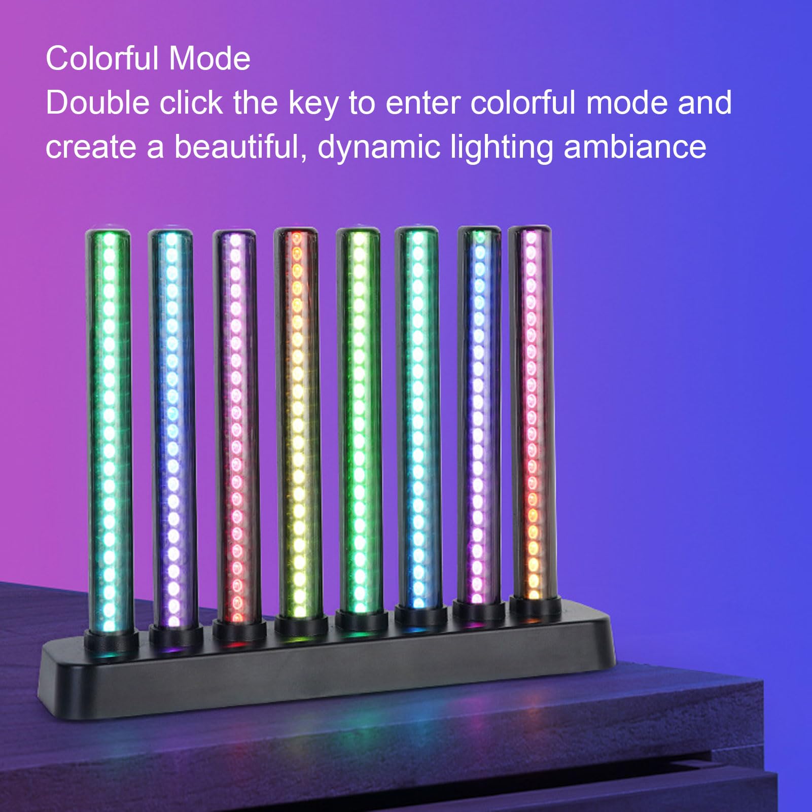 Gugxiom Barra Luminosa del Ritmo Musicale, Display Analizzatore di Spettro Audio con 200 LED RGB, Tubo Luminoso Ad Alta sensibilità per Decorazioni per Feste in Casa, Controllo APP