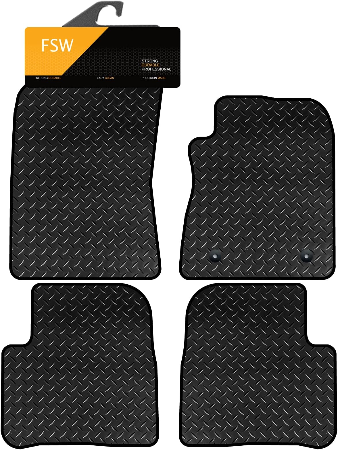 FSW - Tailored Mats - Fits MINI ONE 2006-2014 (Not Clubman) (R56) - Heavy Duty Rubber - Non Slip - View #2