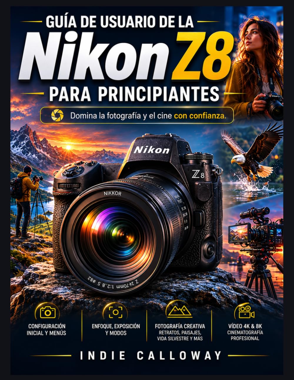 Guía de usuario de la Nikon Z8 para principiantes: Domina la fotografía y el cine con confianza.