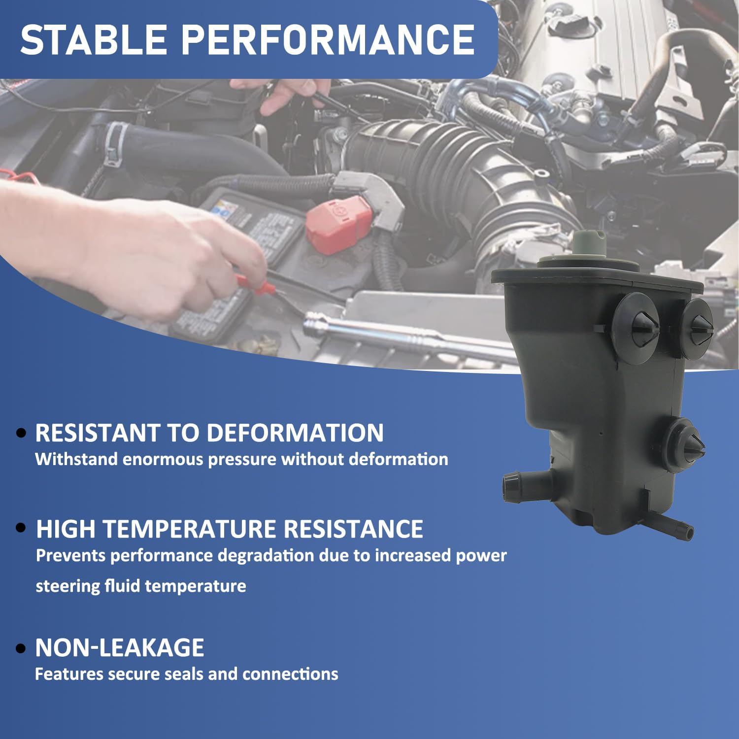 Power Steering Reservoir for 2011-2017 VW Volkswagen Jetta Sedan for 2012-2017 VW Volkswagen Passat for 2006-2016 VW Volkswagen Beetle Convertible & Beetle Coupe 5C0422371