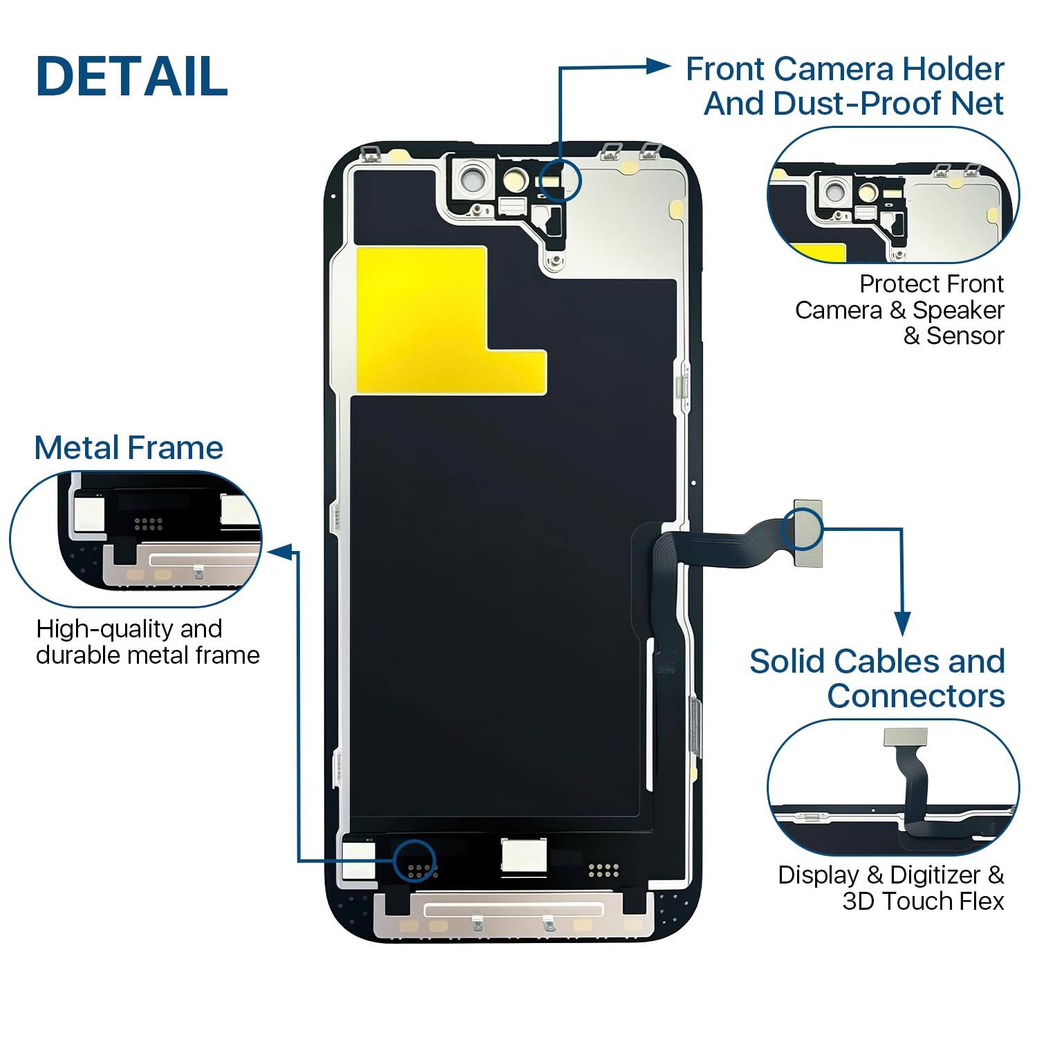 家電 iPhone14 Amazon.com: iPhone 14 Pro Screen Replacement Kit 6.1'' LCD Display