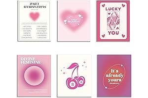 KEUSPI Trendy Retro Y2K Daily Affirmation 8 Ball Lucky You Cherry Preppy...