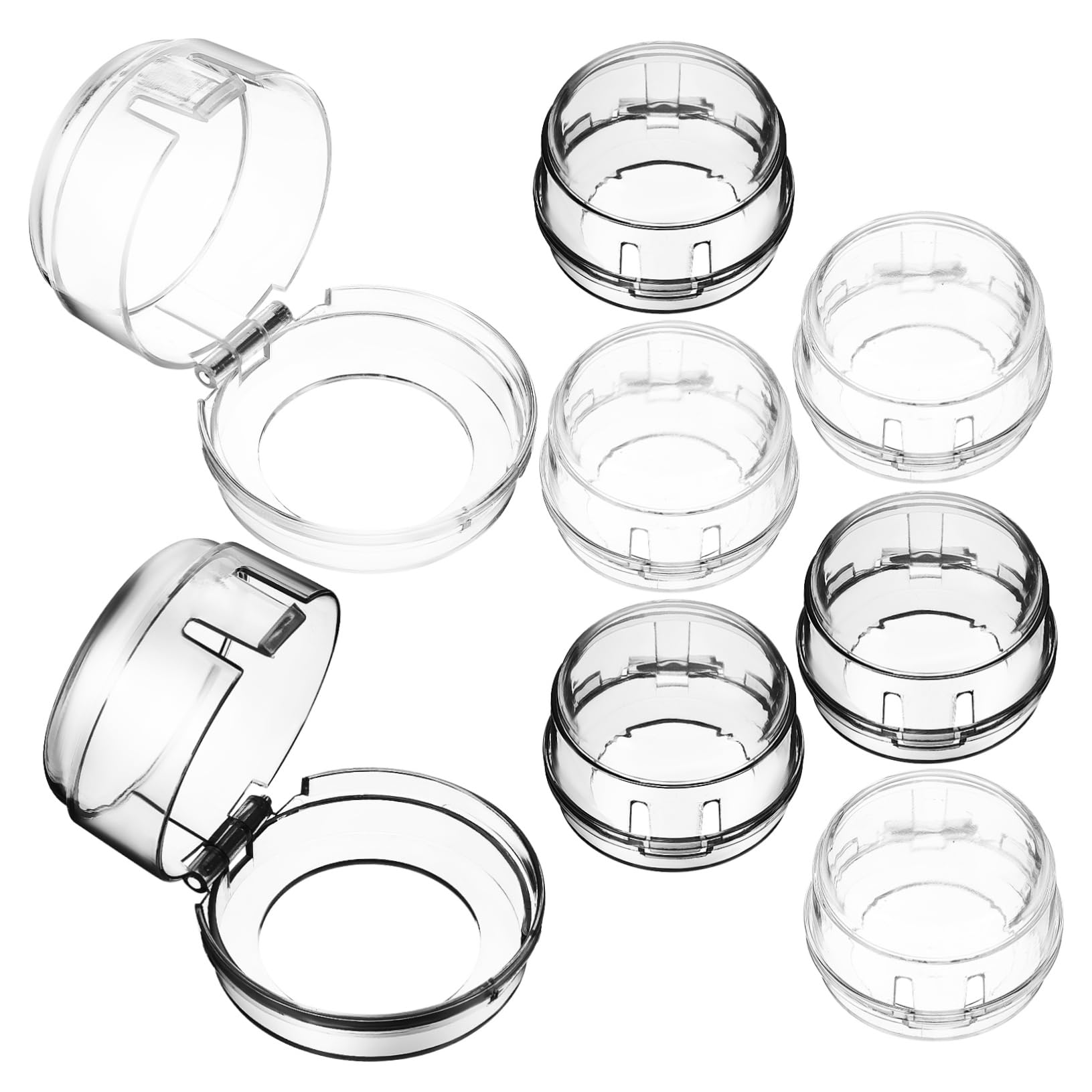 FAVOMOTO Oven Knob Locks 8 Pack Gas Stove Button Covers Stove Knob Covers Childproof Button