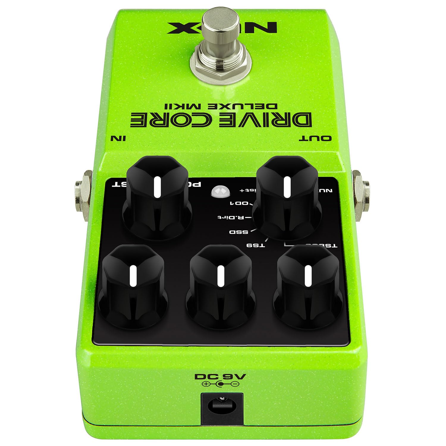 NUX Drive Core Deluxe MKII Overdrive Pedal – 8 modos analógicos True Bypass, Post Boost, Stompbox compacto – Para guitarra eléctrica, amplificador de tubo, FX Loop, Pedalera, Boss, JHS, unidad