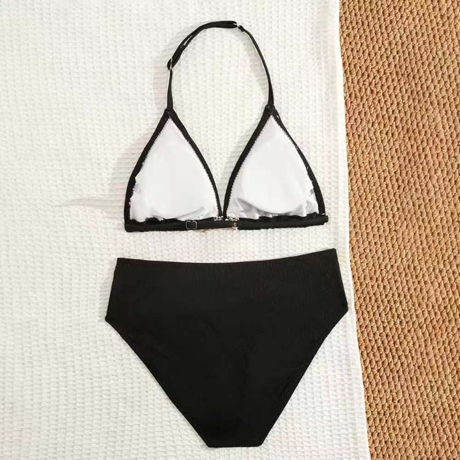 Maillot De Bain 2 Pièces Enfant Fille 7-12 Ans a la Mode Mignon Maillot De Bain Ado Fille Tropical Fleurie Océan Plage Natation Piscine Sport Bikini Tankini
