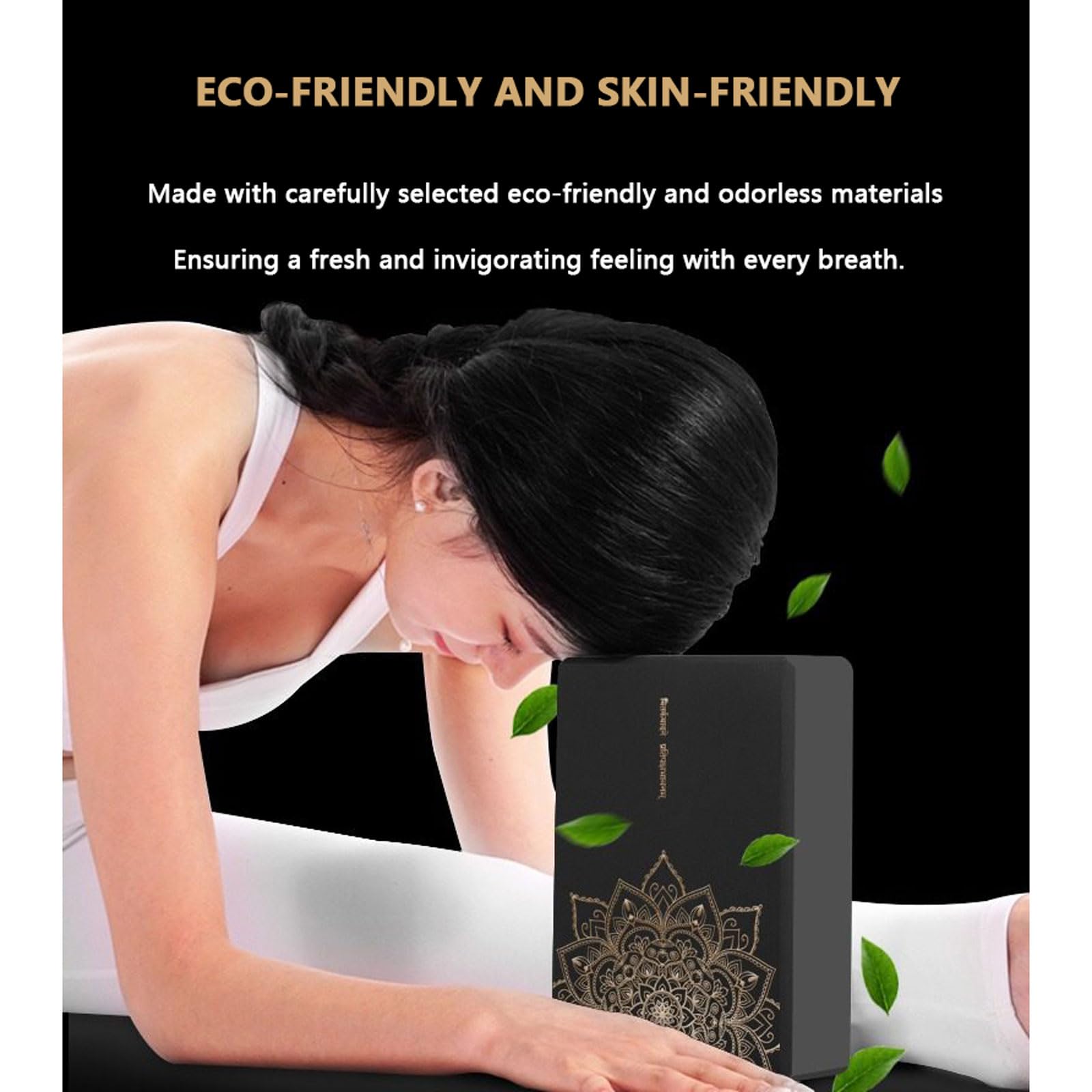 2 Pezzi Blocchi Yoga Cubo Mattoncino per Yoga in Schiuma Eva ad Alta Densità Antiscivolo Leggero Mattoncini yoga con Cinghia Yoga Accessori Disponibili in 3 Colori per Pilates,Stretching,Meditazione