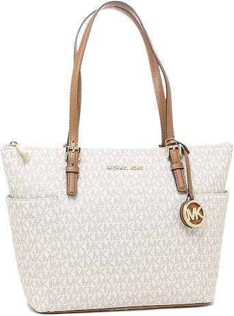 Michael Kors 30S0GTTT1B 149 Womens Tote Bag, Jet Set Item, White