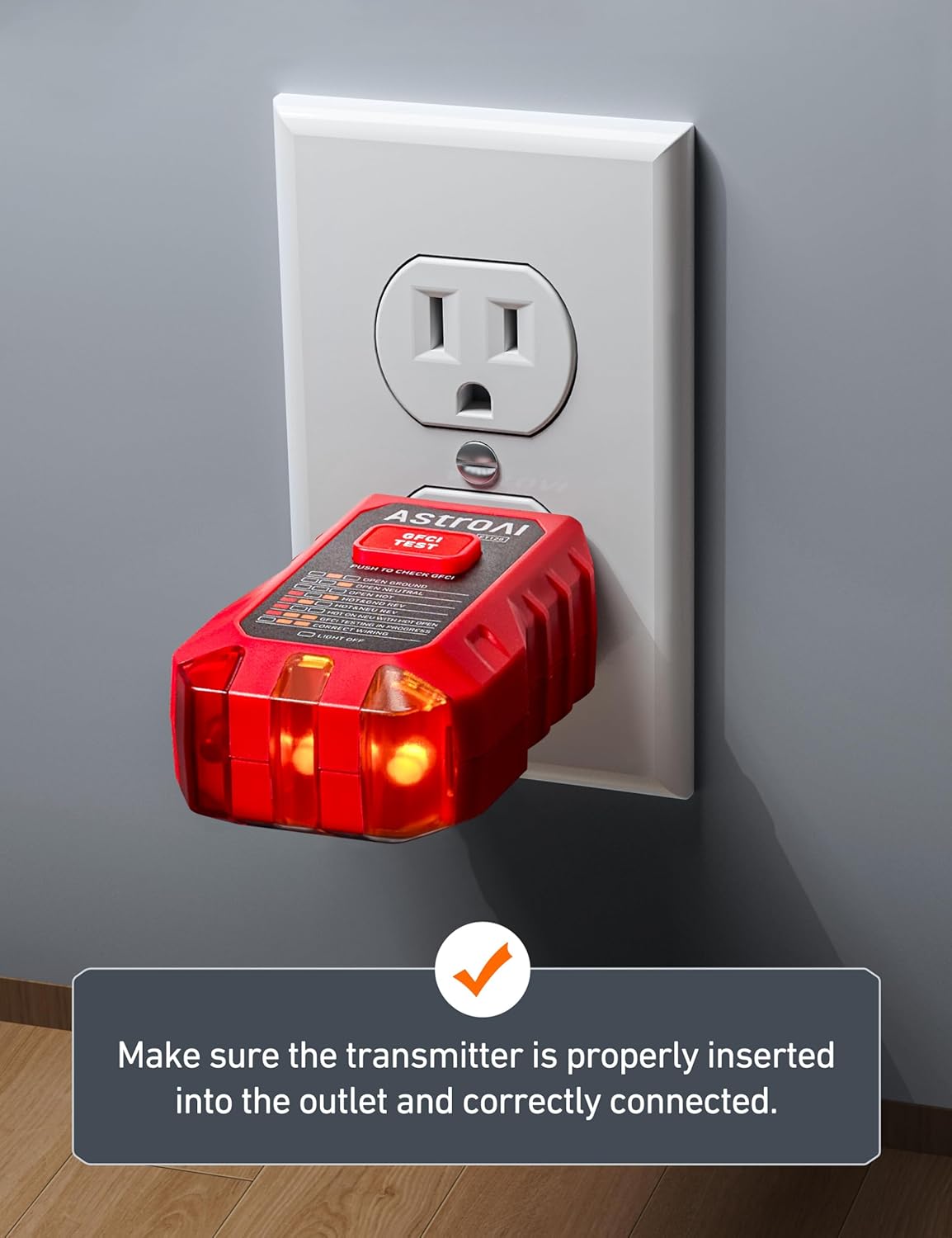 AstroAI Circuit Breaker Finder with GFCI Outlet Tester, Electrical Tester Tool for Home/Workshop Circuit Tracing, Quickly Locates Breakers with Indicators - Image 5