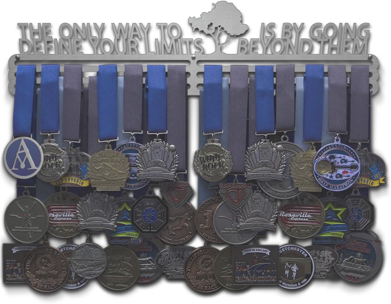 Allied Medal Hangers - The Only Way to Define Your Limits is by Going Beyond Them - Multiple Variations Offered! Medal Hanger Holder Display Rack