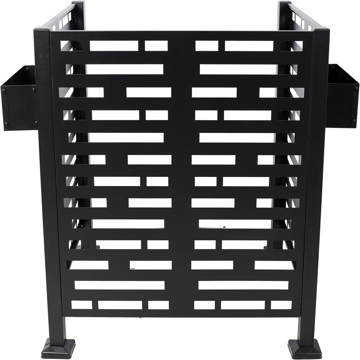 3x3FT Freestanding Privacy Screen: 3-Sided AC & Trash Can Fence - Hide Eyesores in 30 Minutes - Metal Planter Box Enclosure for Patio & Backyard