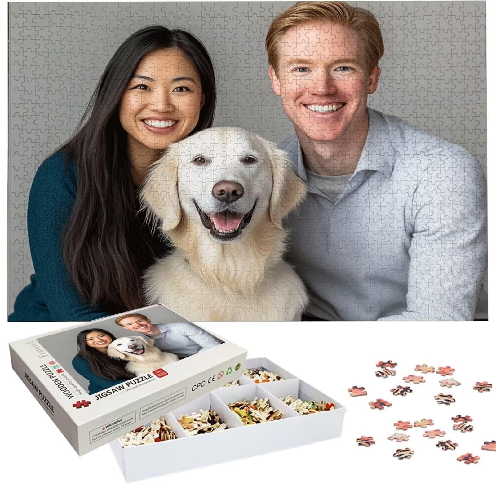 Puzzle Personalizzato con Foto e Testo 5000 Pezzi - Stampa in HD, W-5268