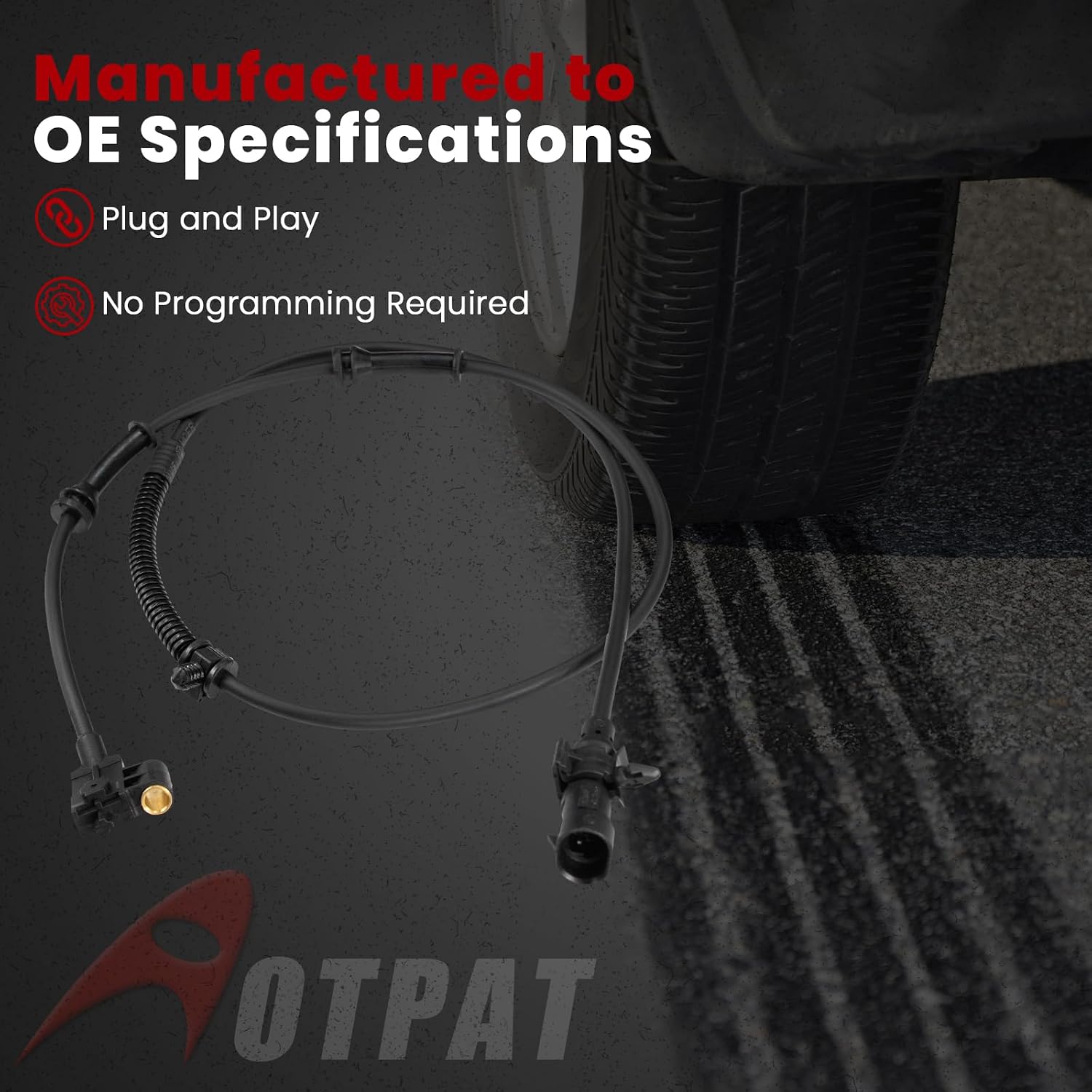 Front Left ABS Wheel Speed Sensor for:-Jeep Grand Cherokee 4.0L 4.7L L6 V8 1999 2000 2001 2002 2003 2004, Replace# 56041317AB ADA107107 56041317AC