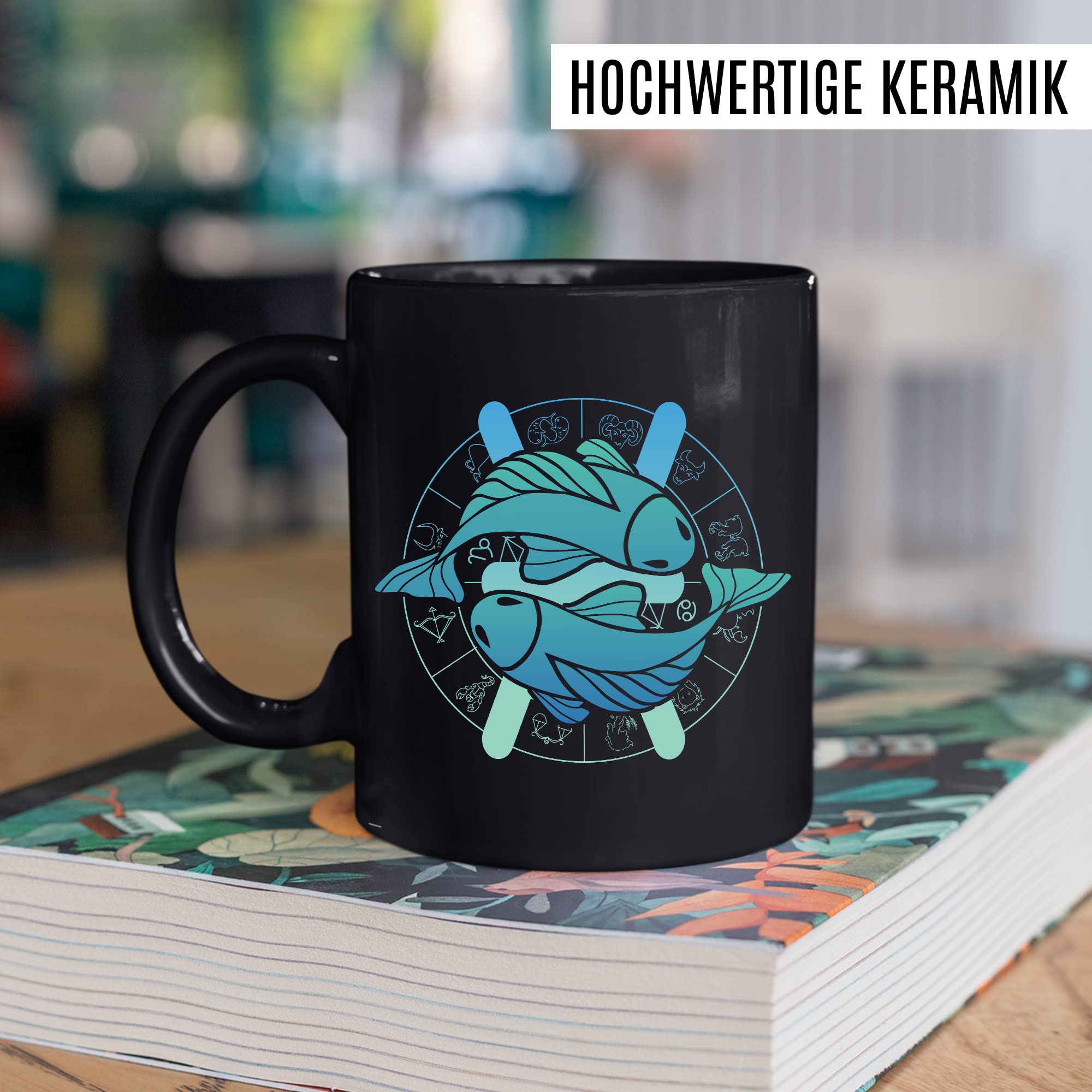 Mug Tasse à Café Personnalisé Signe Astrologique Poissons - 325ml Céramique France