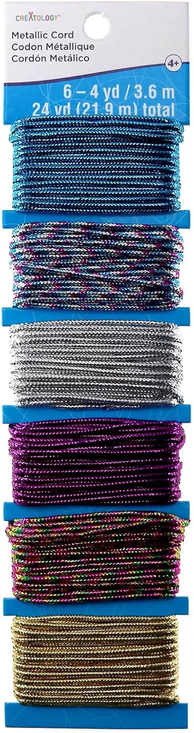 Creatology Metallic Cords, 12 Packs: 6 ct. (72 Total)