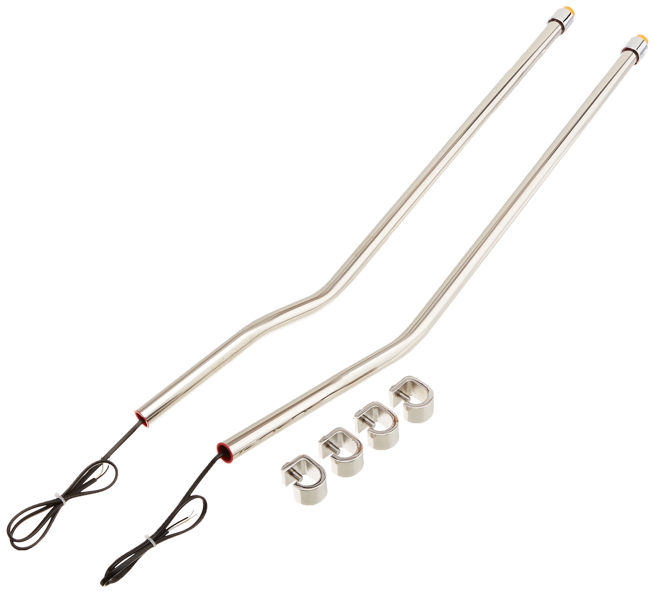 BORES GUIDE 733511 Stainless Steel Bumper Guide with Amber LED Lights