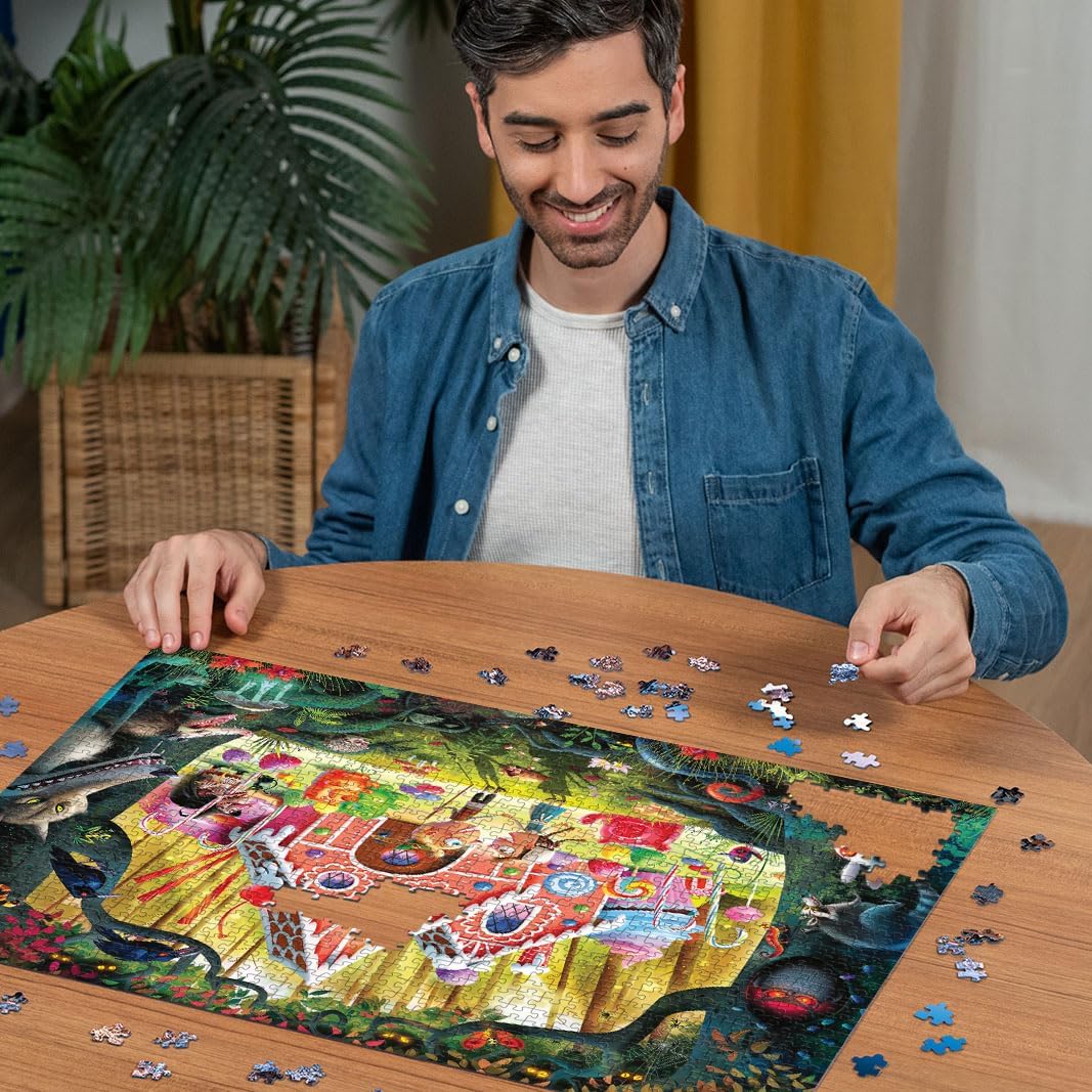 Ravensburger Dean Macadam Hansel and Gretel Beware! 1000 Piece Jigsaw Puzzle for Adults - 12000415 - Handcrafted Tooling, Made in Germany, Every Piece Fits Together Perfectly