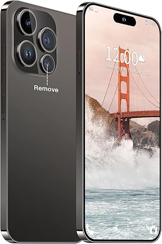 Huness 14PROMA X Smartphone Teléfono Celular Desbloqueado, Batería de 6800mAh, Pantalla HD de 6.82 pulgadas, Teléfonos Desbloqueados, 16+512GB