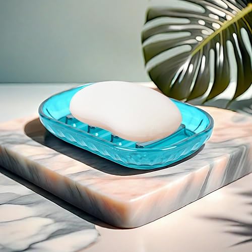 Miniatura 6 de AMUONTY Paquete de 2 soportes para jabonera para barra de jabón, jaboneras de baño, bandeja para jabón, jaboneras para ducha, baño, fregadero de