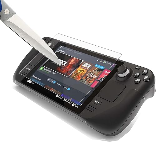 Miniatura 4 de Mr.Shield Protector de pantalla para Steam Deck (7 pulgadas) 2021 y 2022 64 GB 256 GB NVMe 512 GB NVMe Modelo Vidrio templado Dureza 9H Paquete de 3