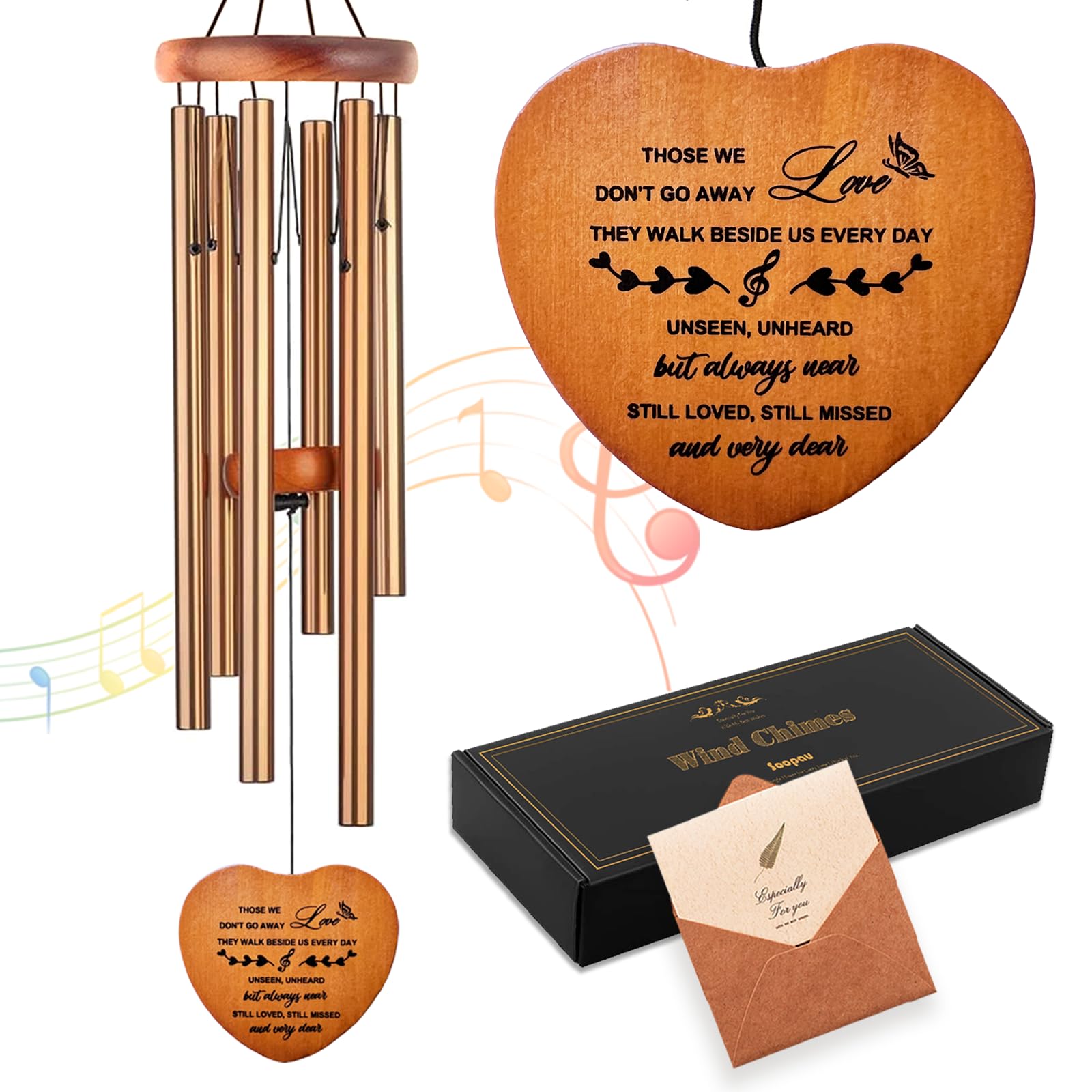 Memorial Wind Chimes, Sympathy Gifts for Loss of Loved One Mom Dad