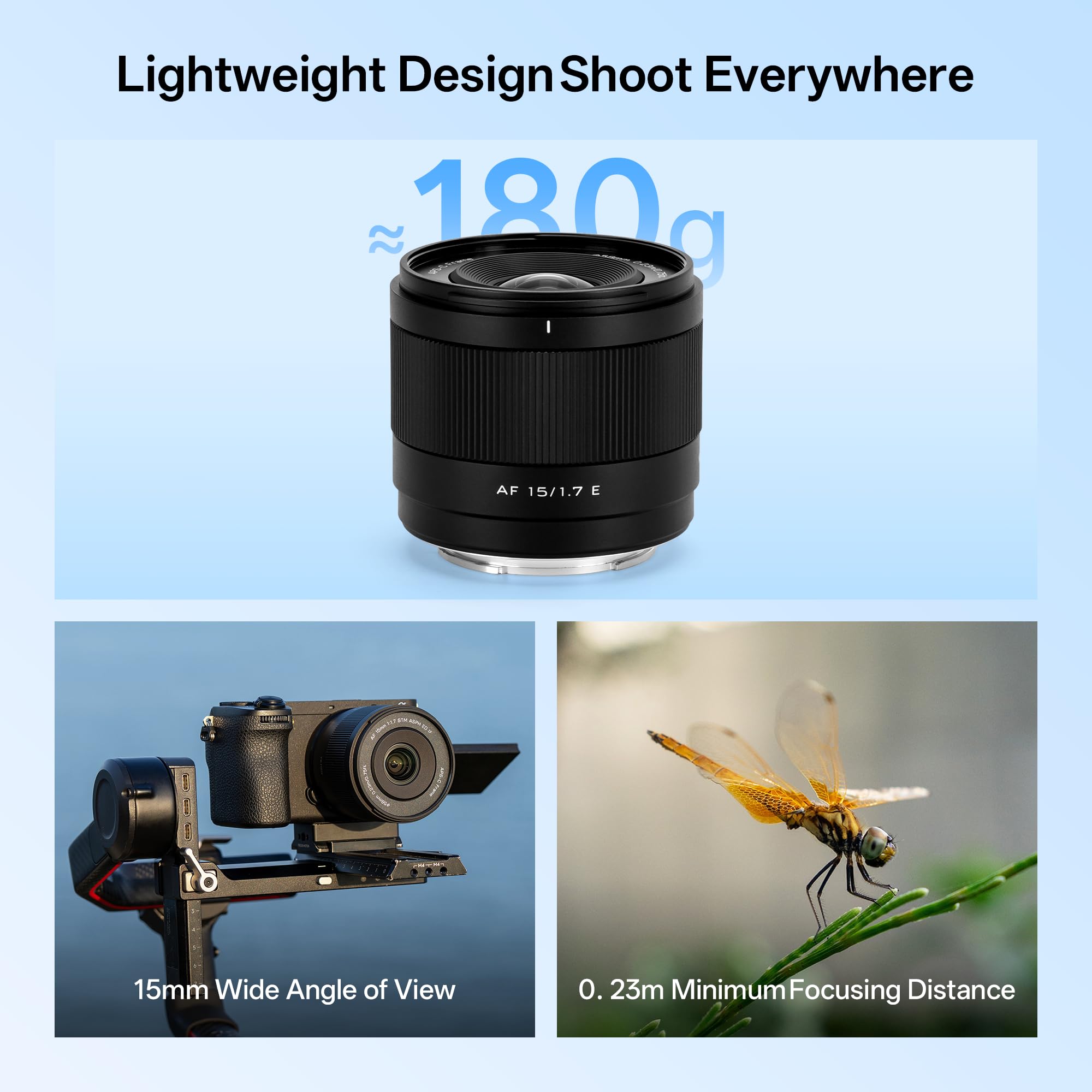 Amazon.co.jp: VILTROX AF 15mm F1.7 Eレンズ Sony Eマウント用超軽量