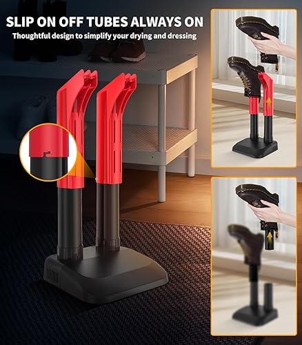 Miniatura 2 de NESOVI Secador de botas eléctrico mejorado Secadores silenciosos de zapatos con antiobstrucción Práctico secador de botas para botas de trabajo con