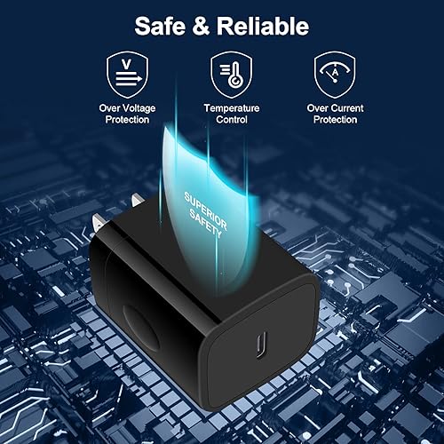 Miniatura 7 de Cargador súper rápido tipo C bloque de carga compatible con Samsung Galaxy Z Fold 7, Z Flip 7, A17, S25 Edge, S25 Ultra, S25, S25+, S24 Fe, S24