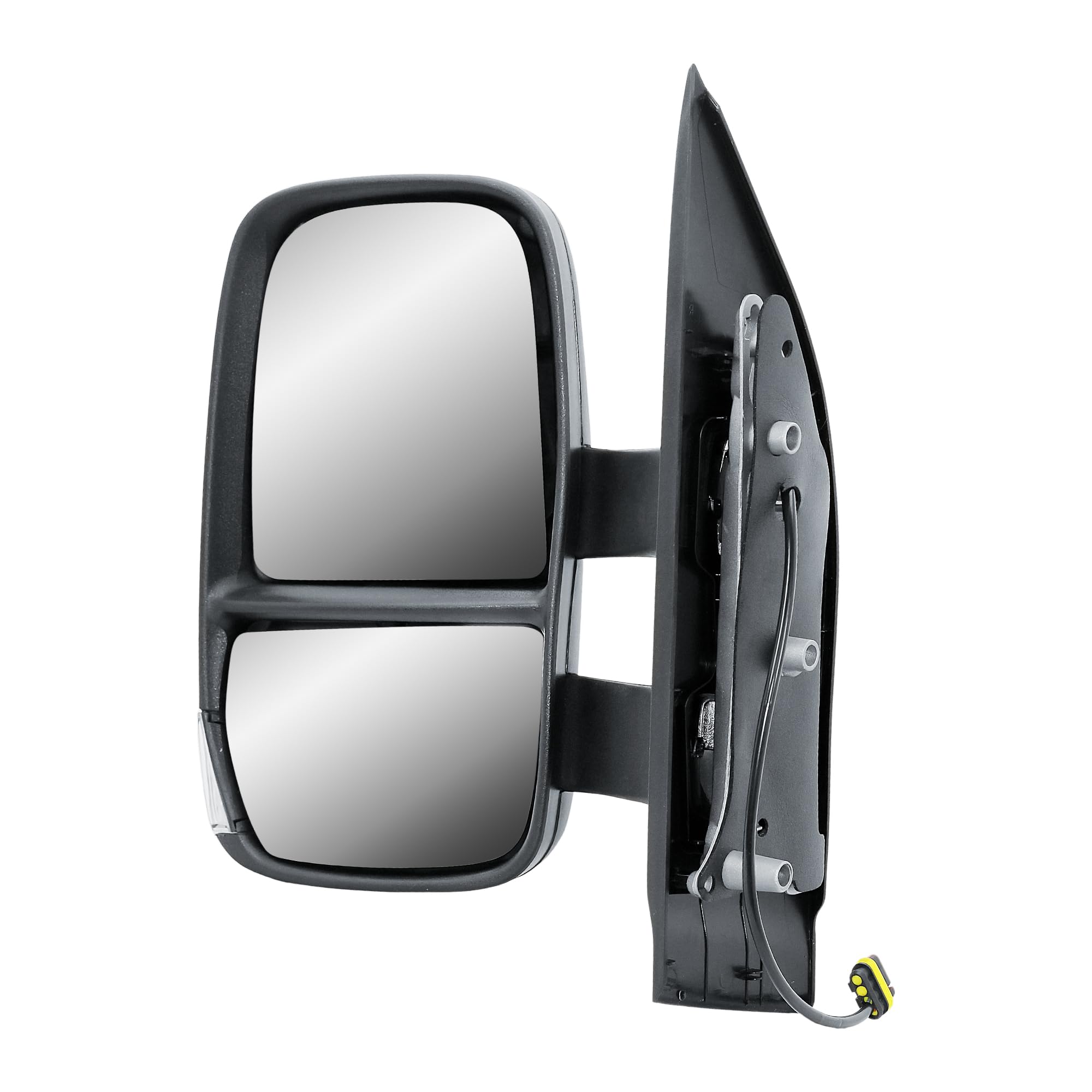 Specchietto retrovisore esterno sinistro a braccio lungo manuale non riscaldato con indicatore di direzione per IVECO Daily VI camion 2014-2025