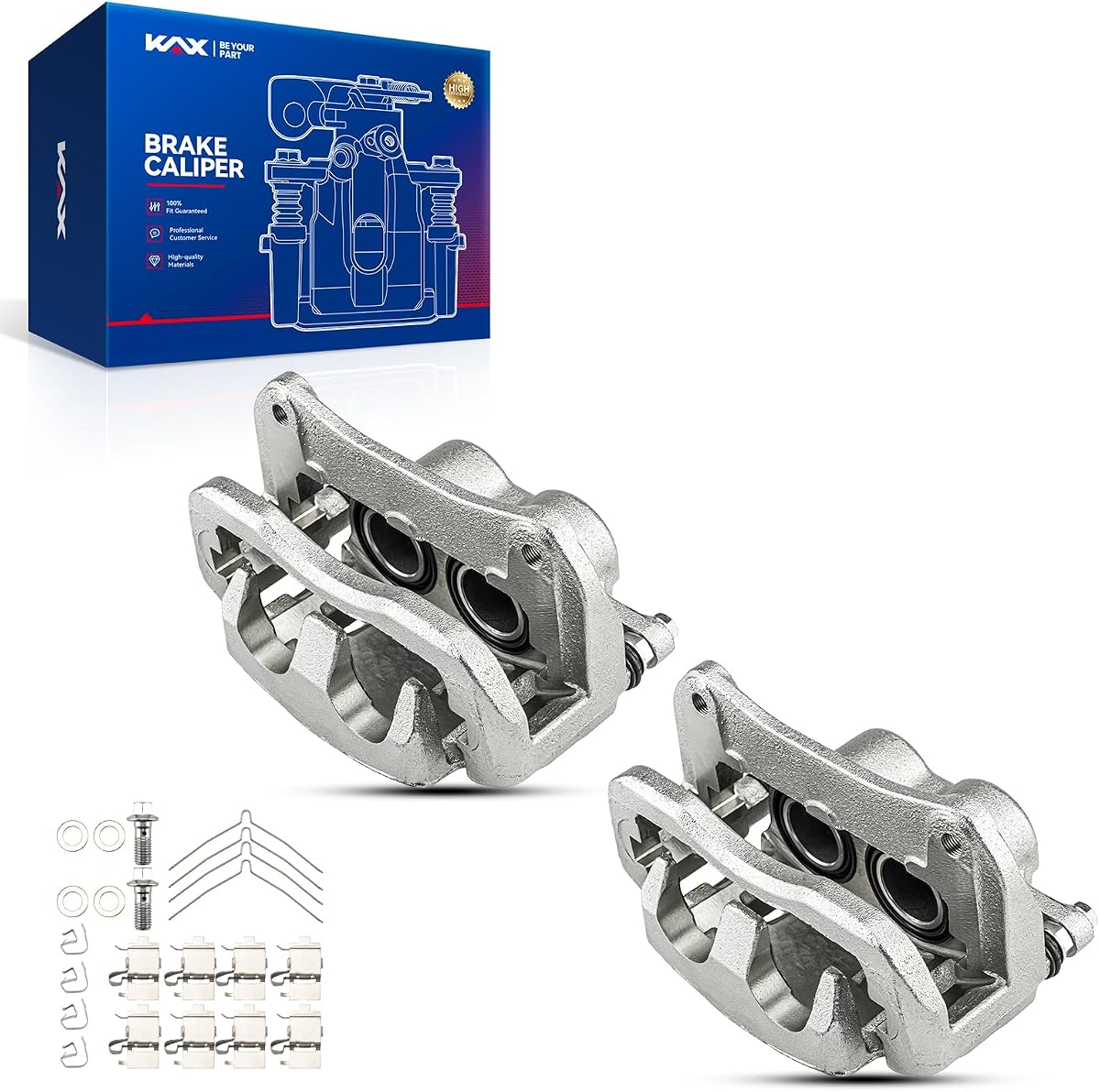 KAX 19B6274+19B6275 Brake Caliper Compatible with Toyota Highlander 2010-2019, Toyota Sienna 2011-2020, Lexus RX350 2010-2015, Front Disc Brake Caliper