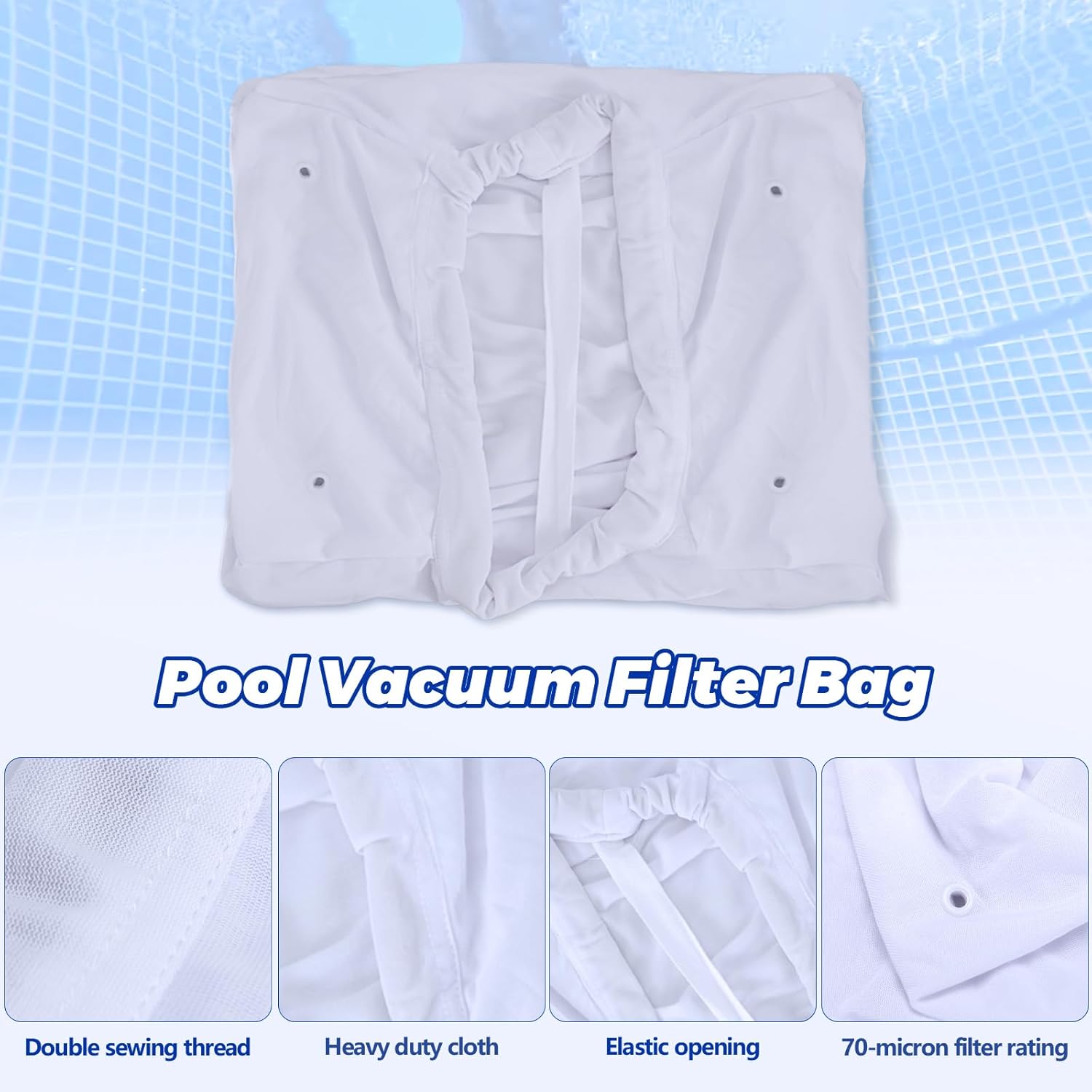 Alocs 99954305-R1 Filter Bag Replacement Compatible with Maytronics Dolphin Deluxe 4, Deluxe 5, DX6 Robotic Pool Cleaners Filter Fine Bag