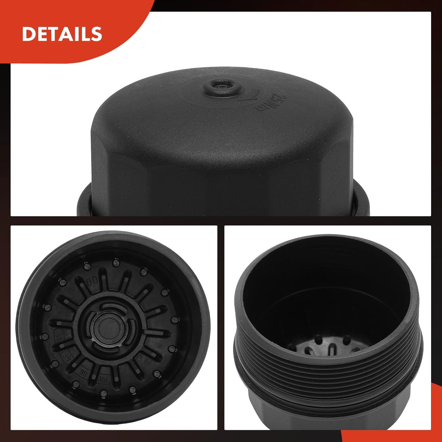 A-Premium Oil Filter Housing Cap Assembly Compatible with Mercedes-Benz C220 1994-1996, C230, C280, C36 AMG, E320, S320, S420, S600, SL320, SL600, SLK230, CL600, 300CE, 300E, 300SE, 300SL