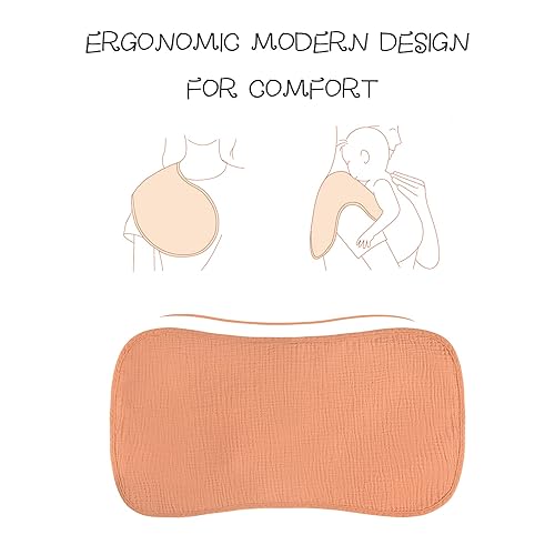 Miniatura 2 de Konssy Juego de paños de muselina para bebé unisex paquete de 6 ropa grande 100 algodón para eructos para recién nacidos niñas y niños