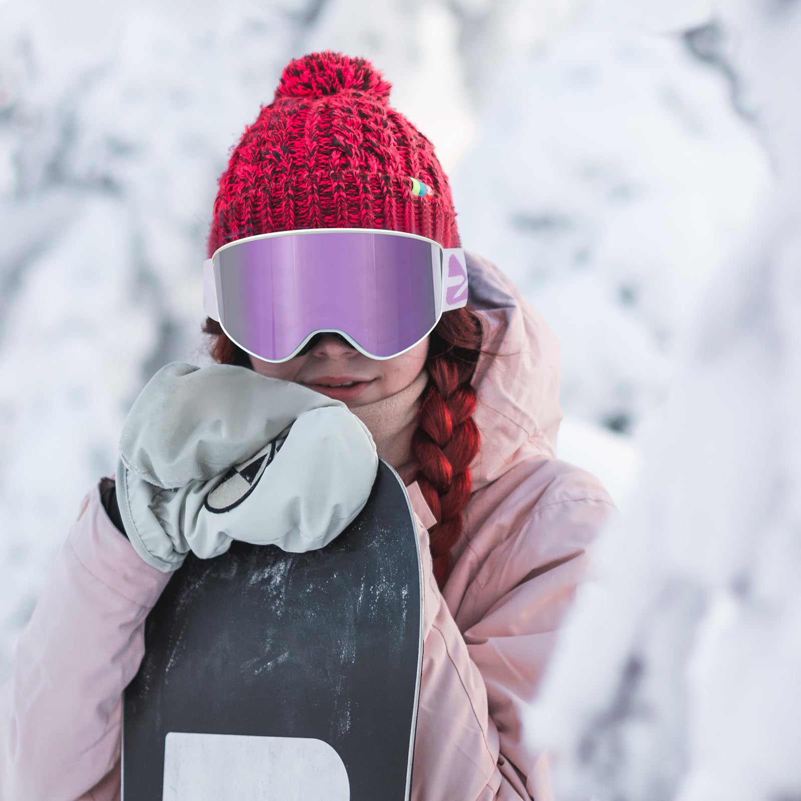 EXP VISION Gogle narciarskie Unisex, męskie, damskie Ski Goggles (1 w zestawie)