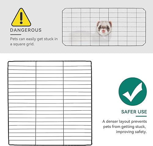 Miniatura 7 de Jaula para gatos de 3 niveles con caja de arena recinto interior para gatitos, amplia área de ejercicio para 1-2 gatos pequeños, color negro