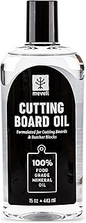 Food Grade Mineral Oil for Cutting Boards (15 Oz) Butcher Blocks and Kitchen Countertops, Food Safe Cutting Board Oil, Mad...