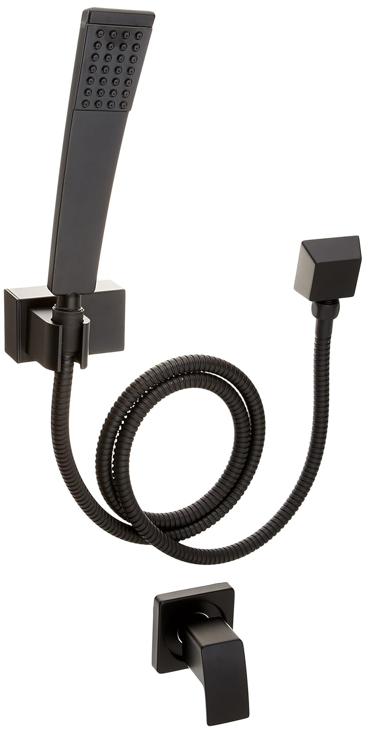 Pfister G162DFB Kenzo Wallmount Hand Held Shower Kit, Black Amazon.in