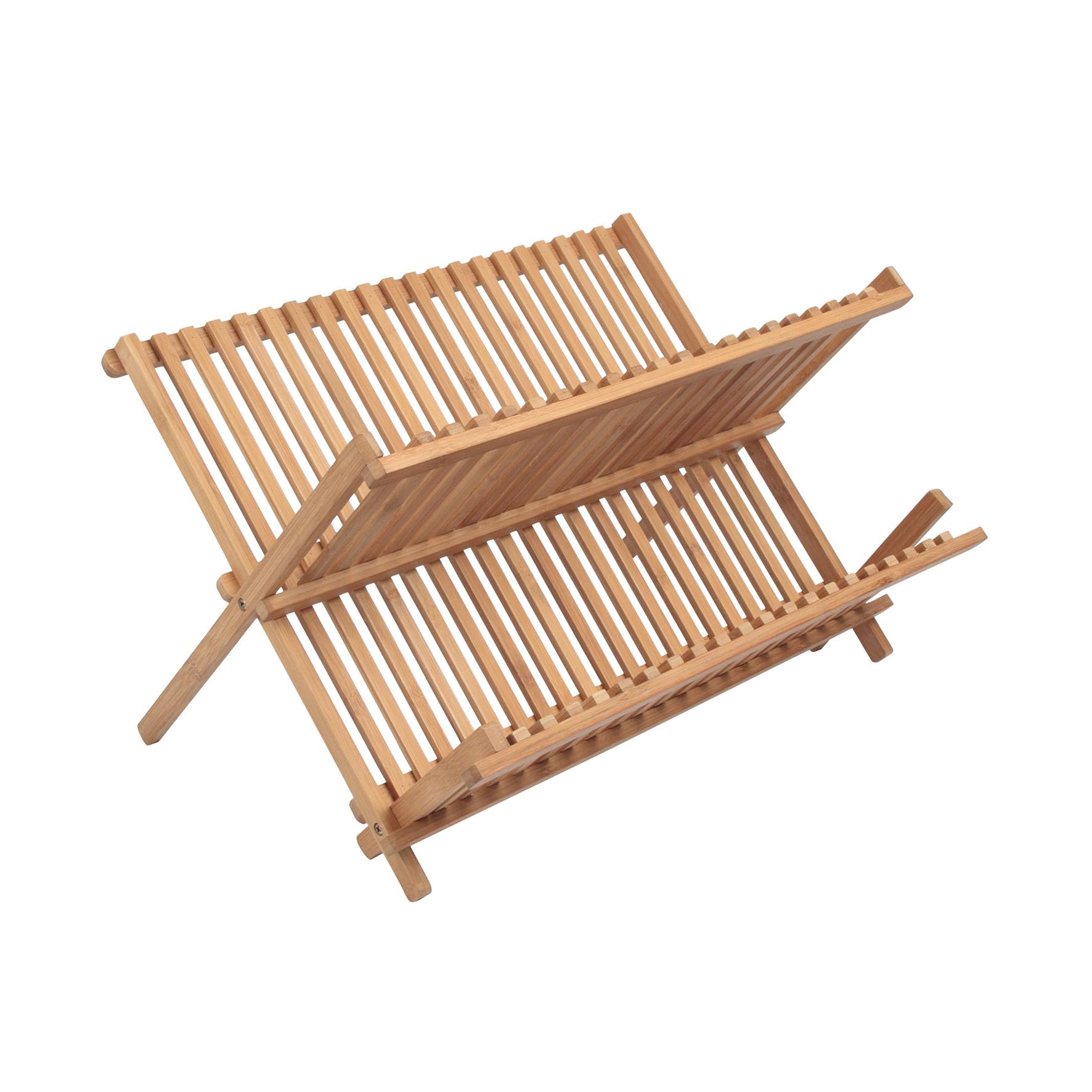 Ambiance Nature 544434 - Escurridor para Platos y Cubiertos (bambú, Certificado FSC (Largo 42 cm x 30 cm de Altura), Madera