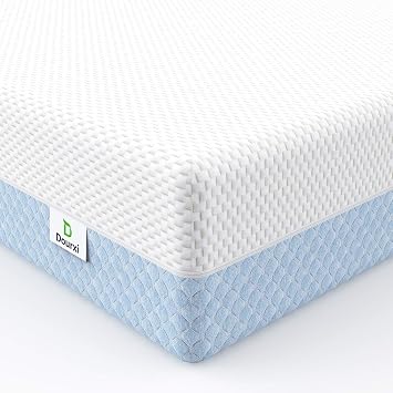 Dourxi Crib Mattress, Dual Sided Comfort Gel Memory Foam Toddler Mattress